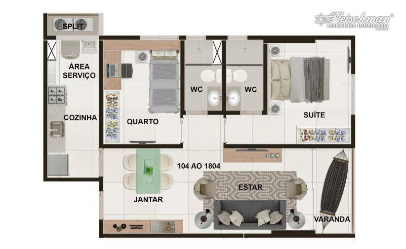 Apartamento à venda com 2 quartos, 58m² - Foto 15