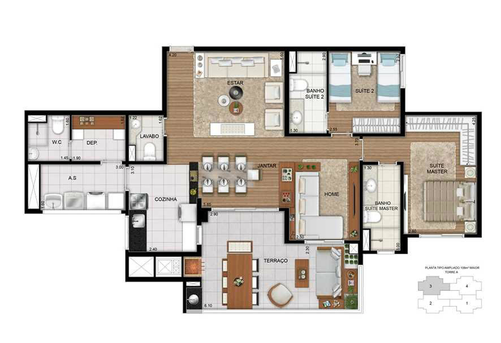 Apartamento à venda com 2 quartos, 73m² - Foto 11