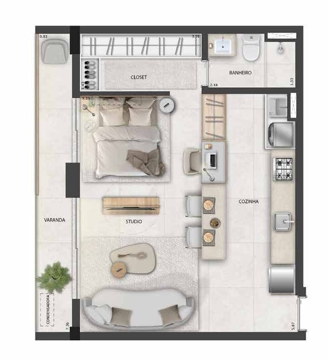 Apartamento à venda com 2 quartos, 87m² - Foto 43