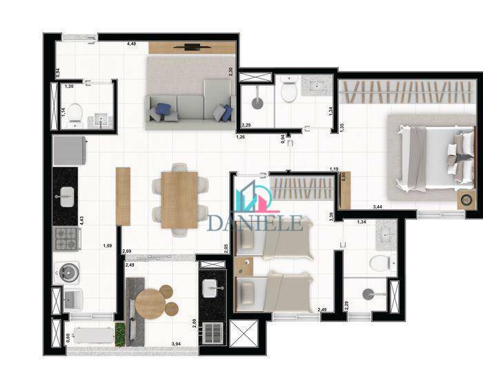 Apartamento à venda com 2 quartos, 70m² - Foto 12