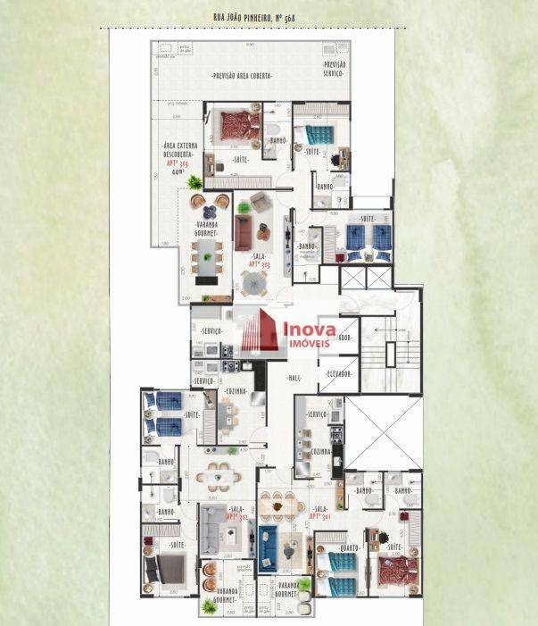 Apartamento à venda com 2 quartos, 114m² - Foto 3