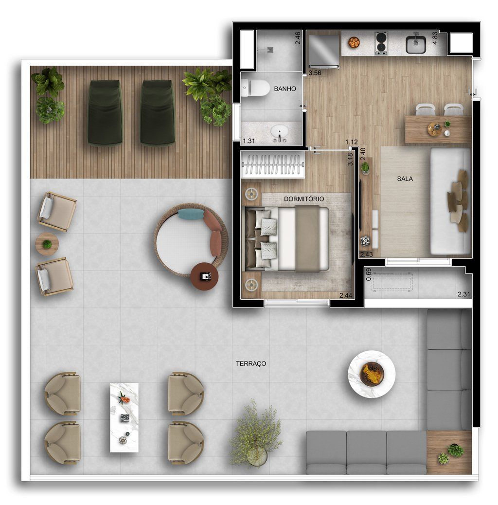 Apartamento à venda com 1 quarto, 31m² - Foto 17