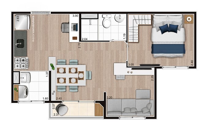 Apartamento à venda com 2 quartos, 3747m² - Foto 30