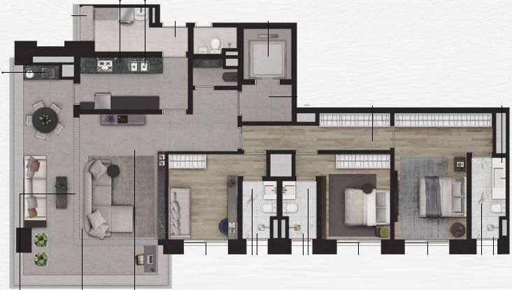 Apartamento à venda com 2 quartos, 135m² - Foto 26