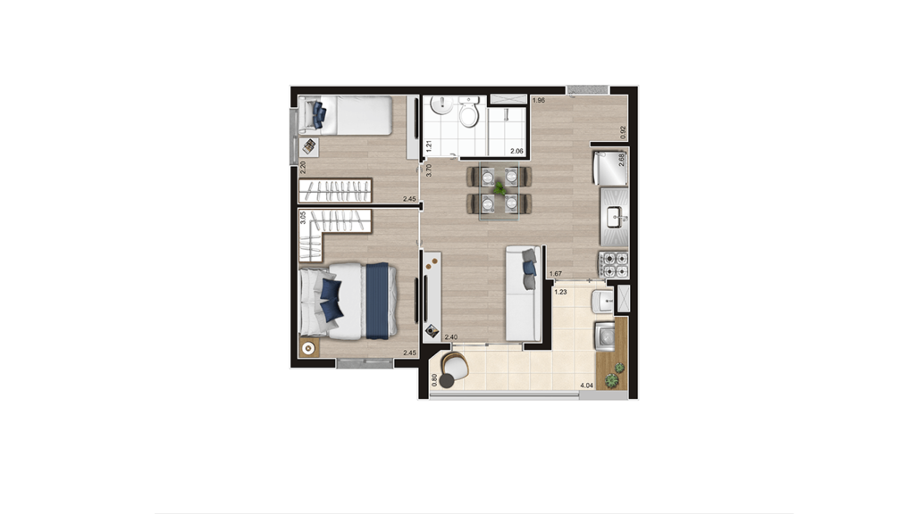 Apartamento à venda com 2 quartos, 42m² - Foto 23