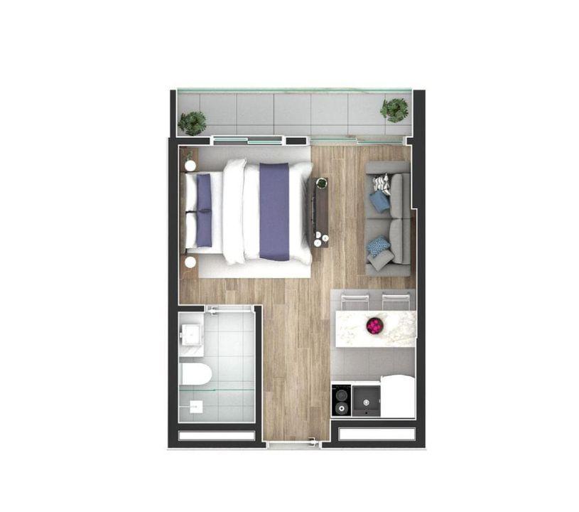 Apartamento à venda com 1 quarto, 35m² - Foto 17