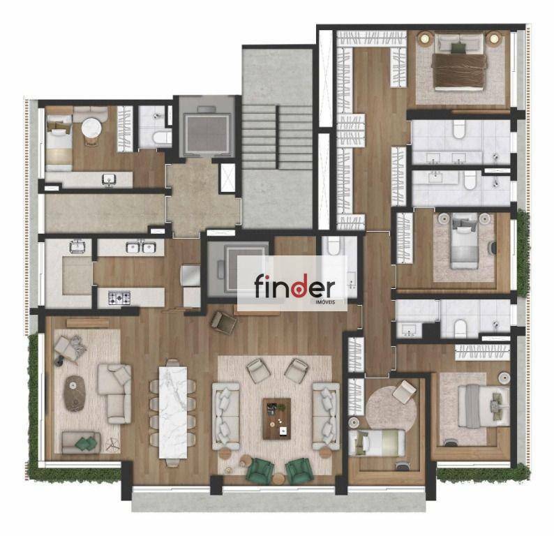 Apartamento à venda com 4 quartos, 225m² - Foto 48