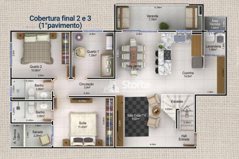 Apartamento à venda com 3 quartos, 99m² - Foto 15