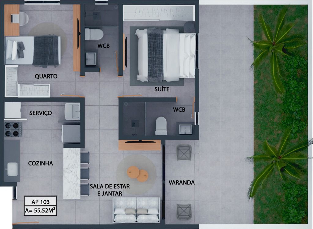 Apartamento à venda com 2 quartos, 72m² - Foto 22