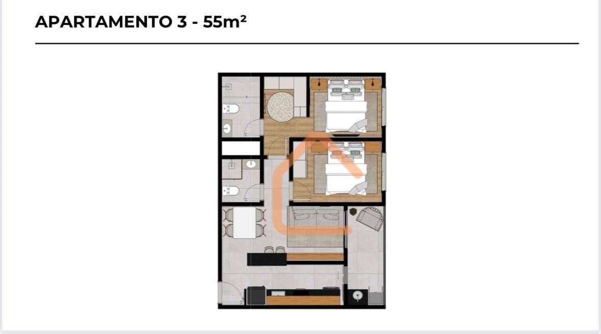 Apartamento, 2 quartos, 55 m² - Foto 5
