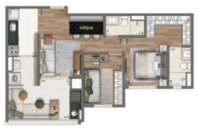 Apartamento à venda com 2 quartos, 67m² - Foto 16