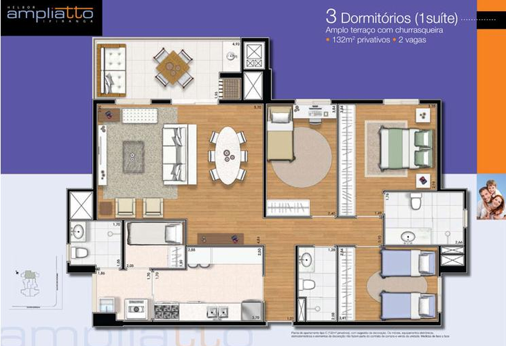 Apartamento à venda com 2 quartos, 67m² - Foto 9