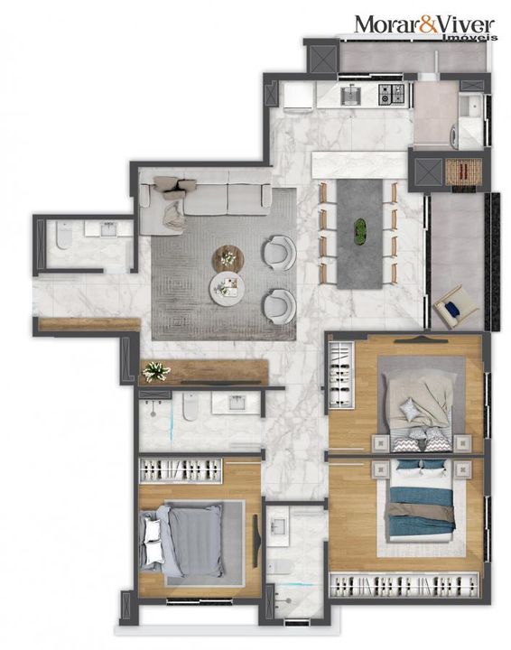 Apartamento à venda com 3 quartos, 100m² - Foto 26