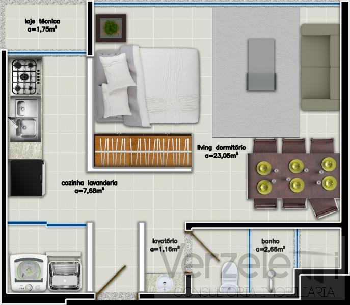 Flat/Apart Hotel à venda com 1 quarto, 45m² - Foto 15