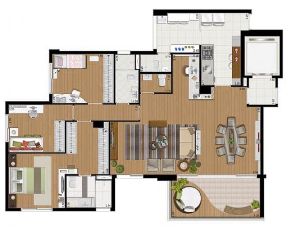 Apartamento à venda com 3 quartos, 132m² - Foto 15