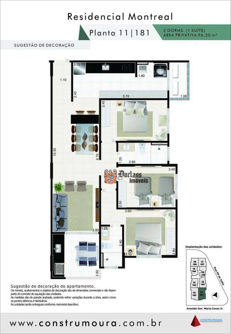 Apartamento à venda com 3 quartos, 96m² - Foto 10