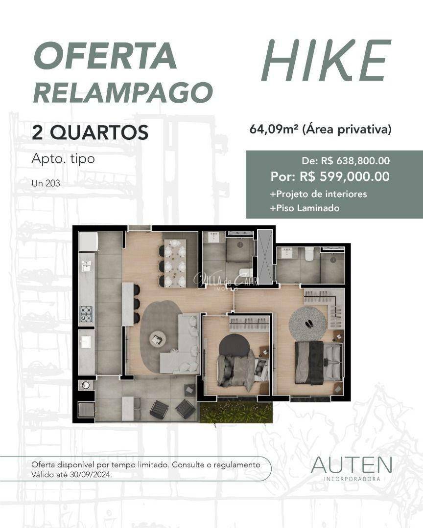 Apartamento à venda com 2 quartos, 64m² - Foto 2