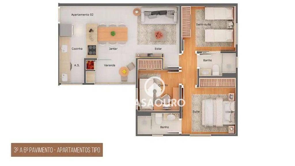 Apartamento à venda com 3 quartos, 68m² - Foto 16