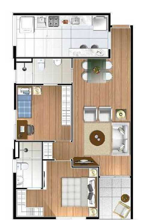 Apartamento à venda com 2 quartos, 61m² - Foto 2