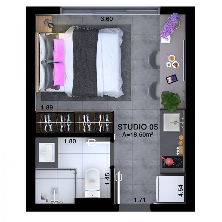 Apartamento à venda com 1 quarto, 19m² - Foto 17