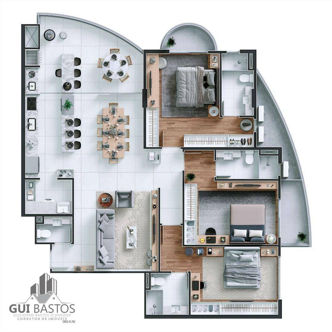 Apartamento à venda com 4 quartos, 180m² - Foto 22