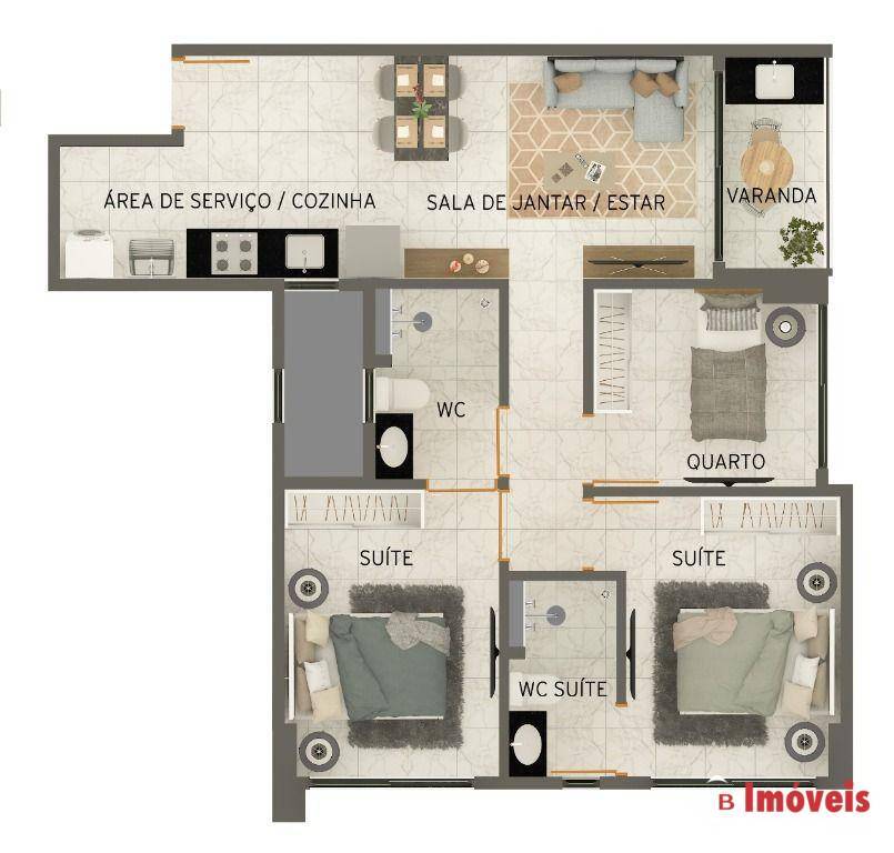 Apartamento à venda com 2 quartos, 52m² - Foto 35