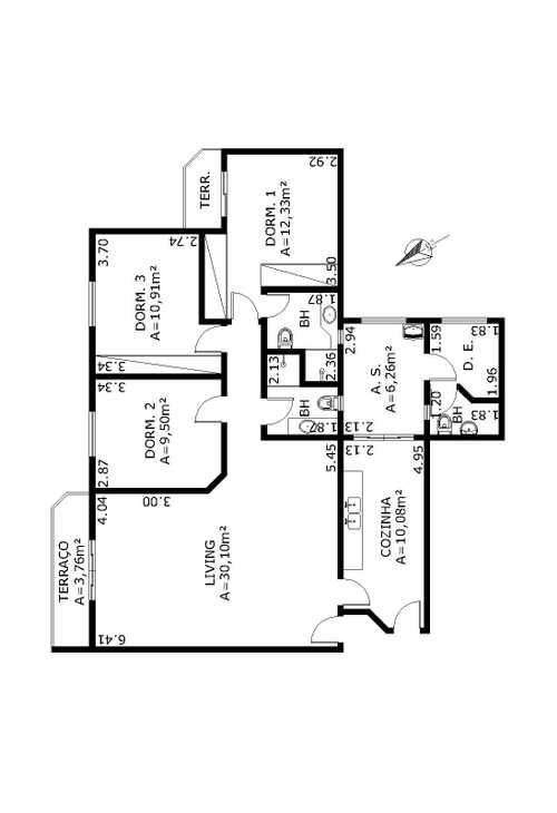 Apartamento à venda com 3 quartos, 210m² - Foto 7