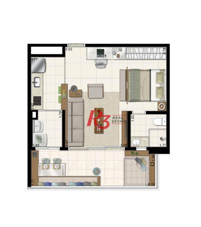 Apartamento à venda com 1 quarto, 70m² - Foto 45