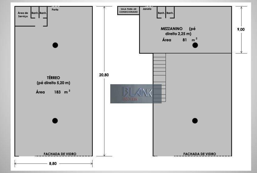 Loja-Salão para alugar, 250m² - Foto 8