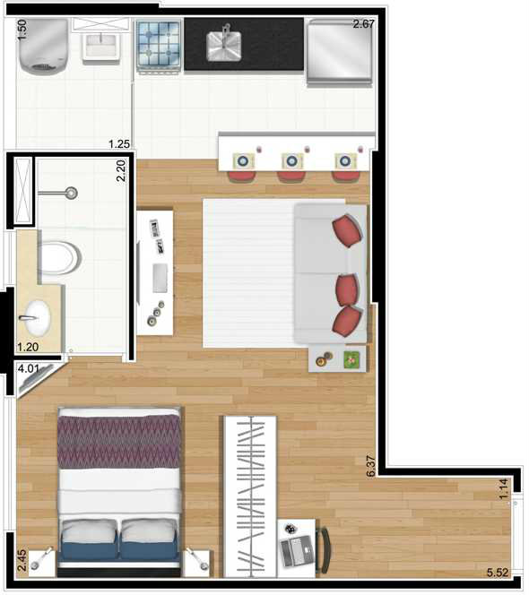 Apartamento à venda com 2 quartos, 63m² - Foto 2