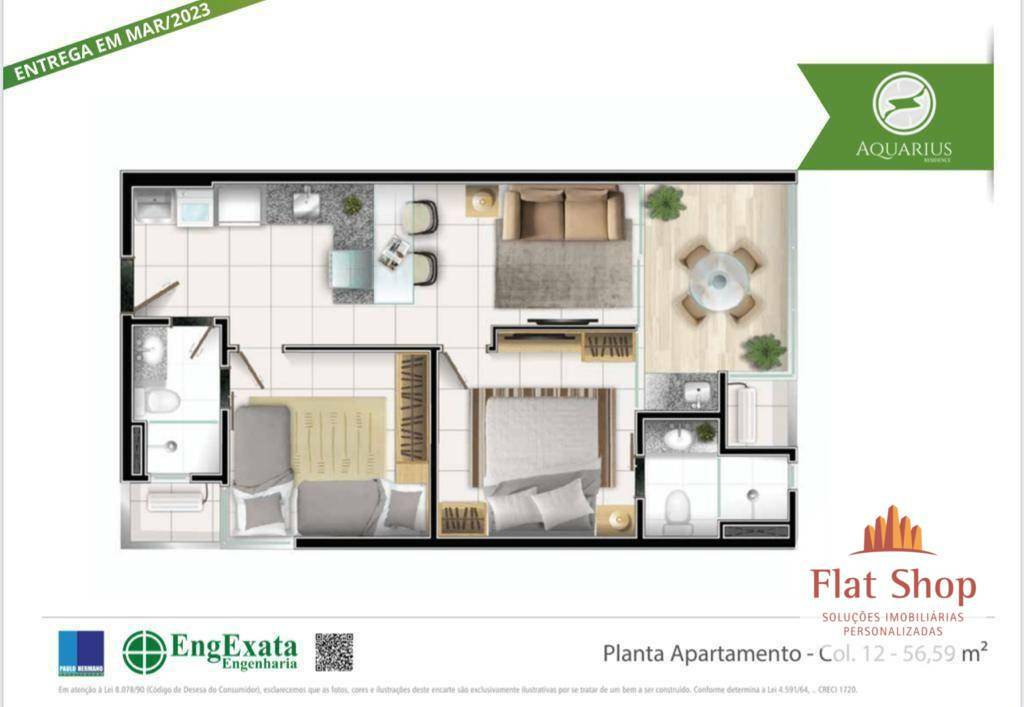 Apartamento à venda com 1 quarto, 38m² - Foto 12
