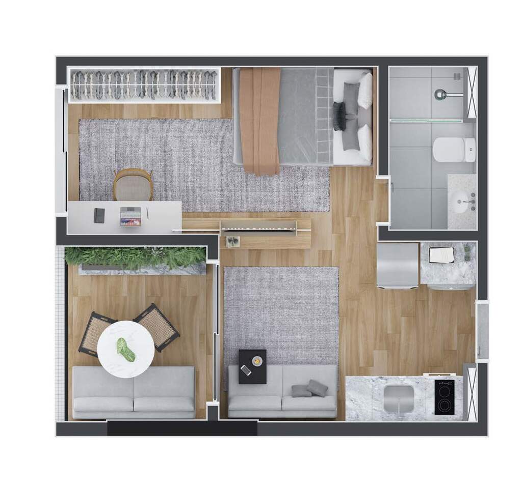 Apartamento à venda com 1 quarto, 4115m² - Foto 34