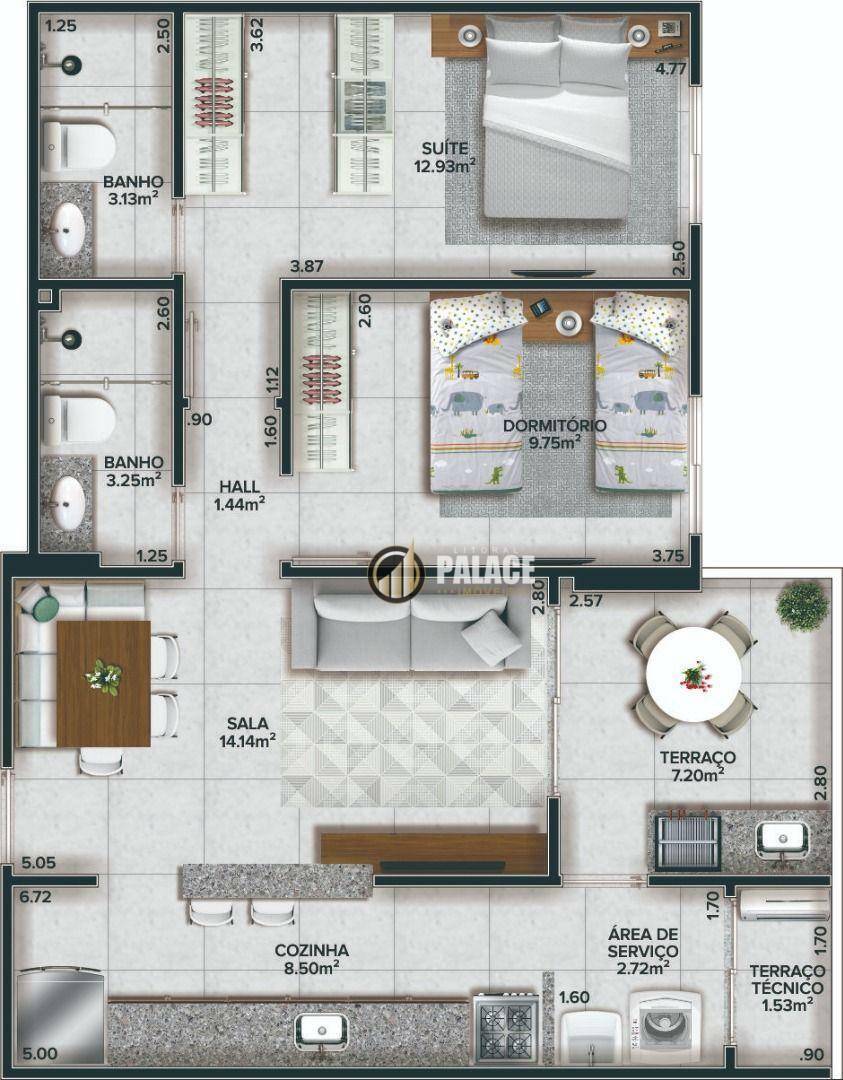 Apartamento à venda com 2 quartos, 72m² - Foto 29