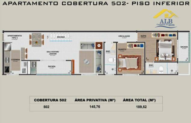 Cobertura à venda com 3 quartos, 126m² - Foto 9