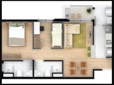 Apartamento à venda com 2 quartos, 50m² - Foto 2