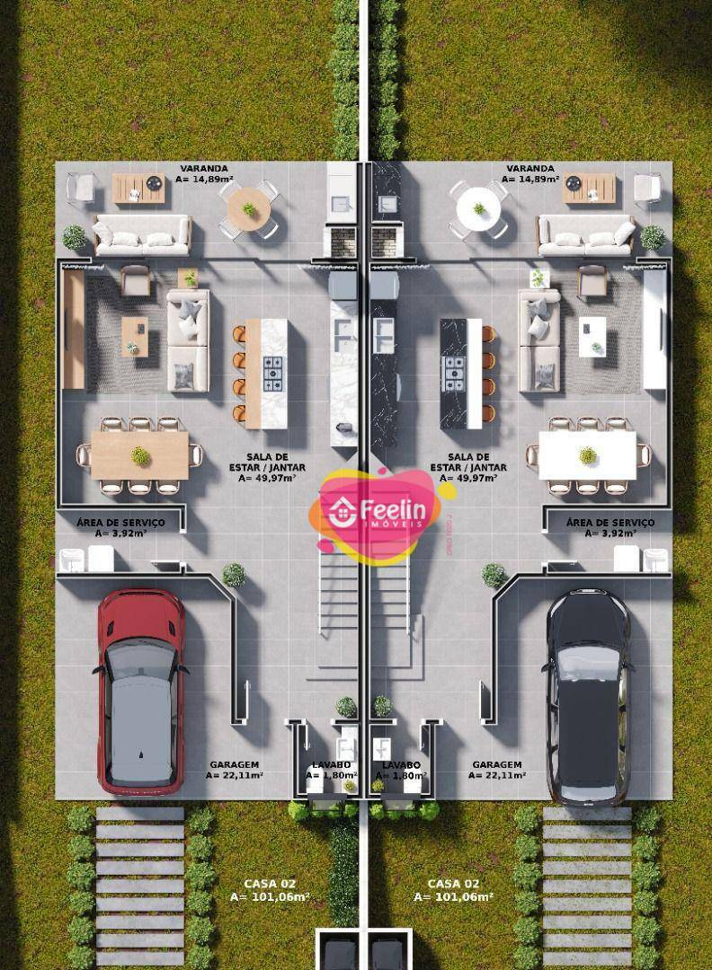 Casa à venda com 3 quartos, 187m² - Foto 3