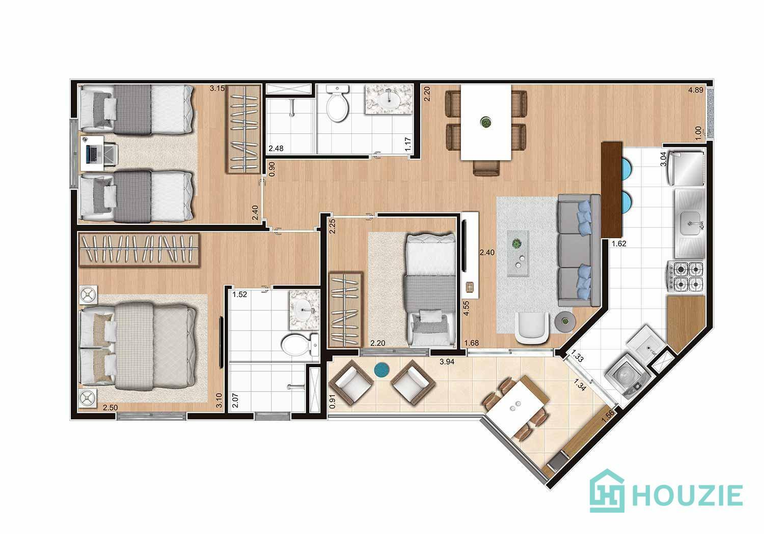 Apartamento à venda com 3 quartos, 65m² - Foto 27