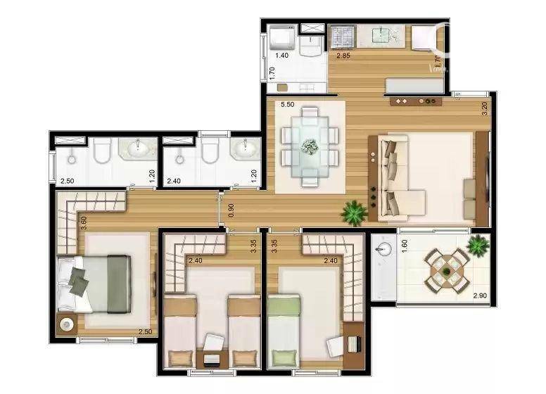 Apartamento à venda com 2 quartos, 57m² - Foto 57
