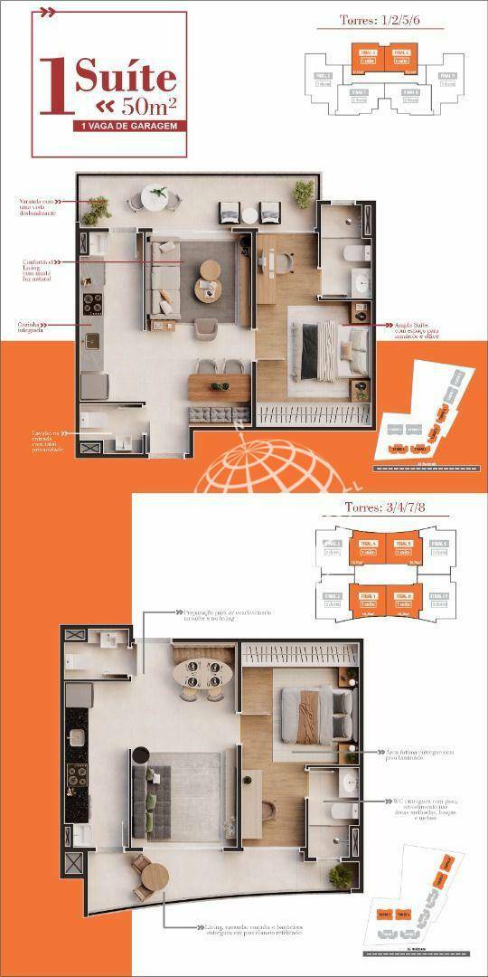 Apartamento à venda com 3 quartos, 87m² - Foto 2