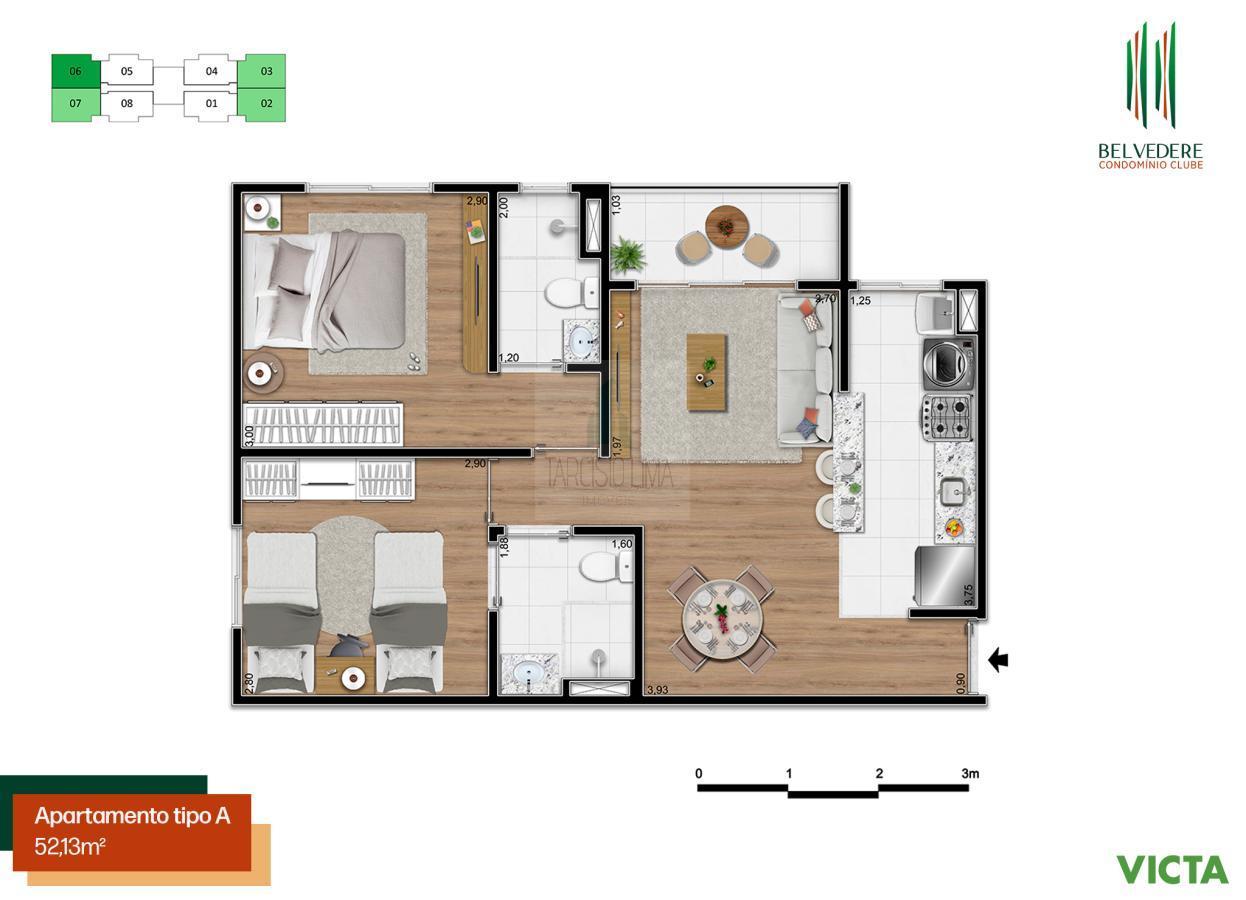 Apartamento à venda com 2 quartos, 52m² - Foto 18