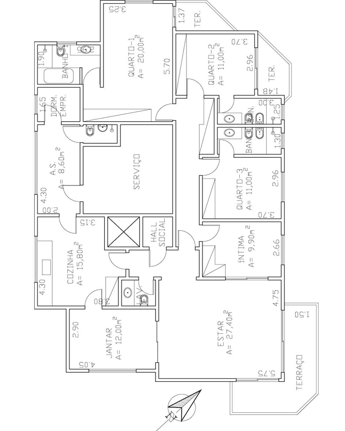 Apartamento à venda com 3 quartos, 194m² - Foto 16