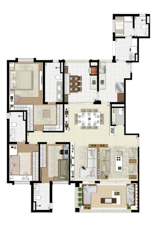 Apartamento à venda com 4 quartos, 135m² - Foto 17