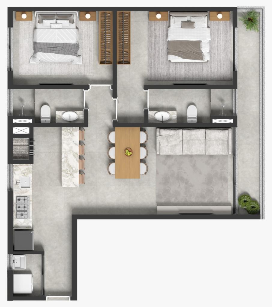 Casa à venda com 2 quartos, 80m² - Foto 3