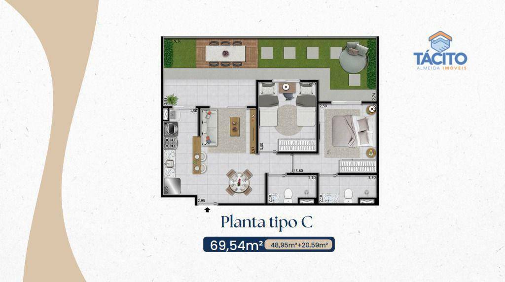 Apartamento à venda com 2 quartos, 49m² - Foto 18