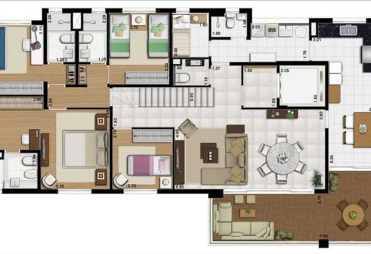 Apartamento à venda com 4 quartos, 301m² - Foto 7