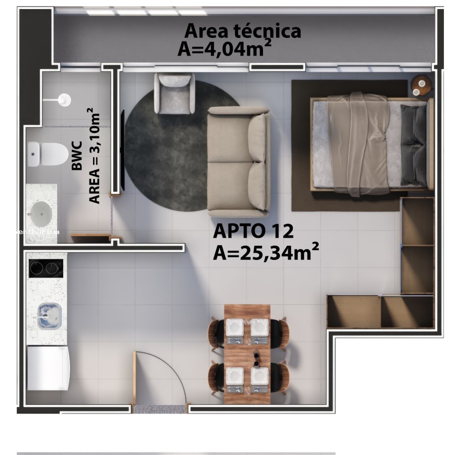 Flat/Apart Hotel à venda, 35m² - Foto 15