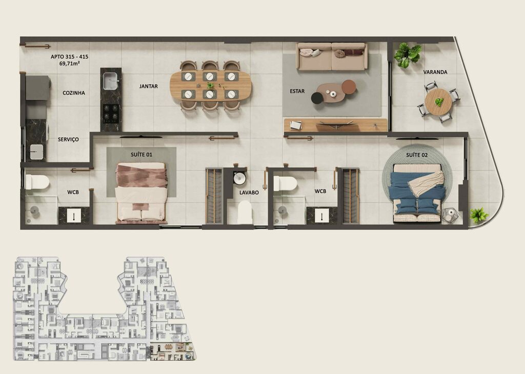 Apartamento à venda com 1 quarto, 27m² - Foto 51