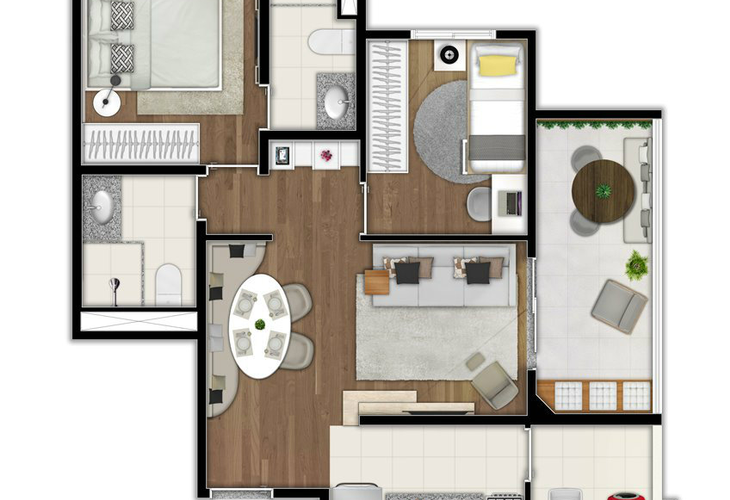 Apartamento à venda com 2 quartos, 58m² - Foto 8