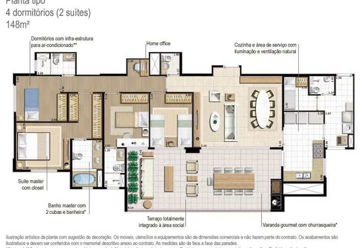 Apartamento à venda com 4 quartos, 149m² - Foto 12