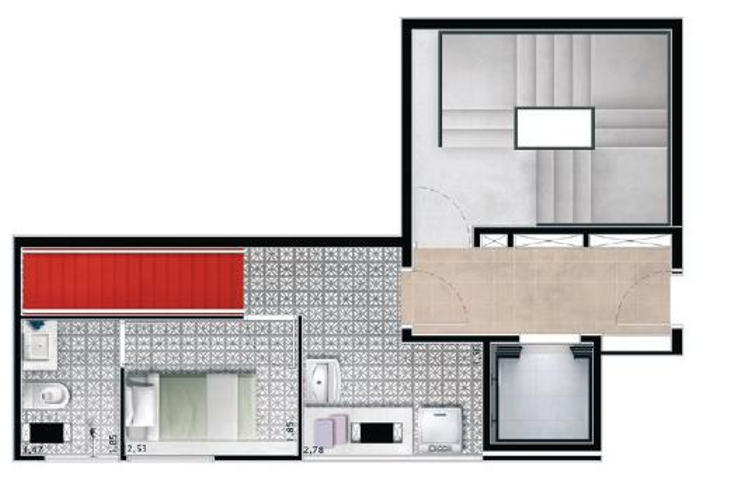 Apartamento à venda com 1 quarto, 124m² - Foto 9